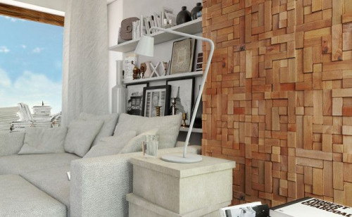 Charakterystyczny wzór paneli pozwala na szerokie spektrum zastosowań dekoracyjnych – nie tylko jako element ścienny