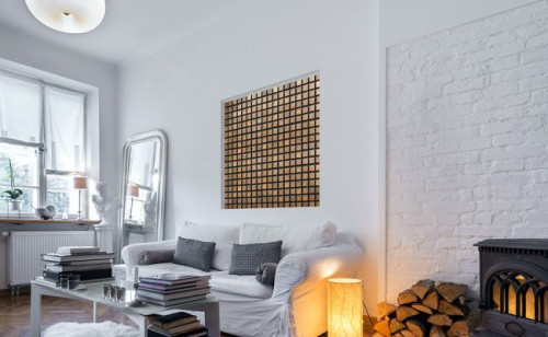 Wyeksponowany na całej ścianie lub na jej fragmencie, stanowi efektowny element dekoracyjny pomieszczenia