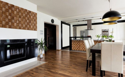 Panele Quadro w formie kwadratowych ciosanych elementów z drewna naturalnego, sprawdzą się zarówno w nowoczesnej, jak i tradycyjnej aranżacji