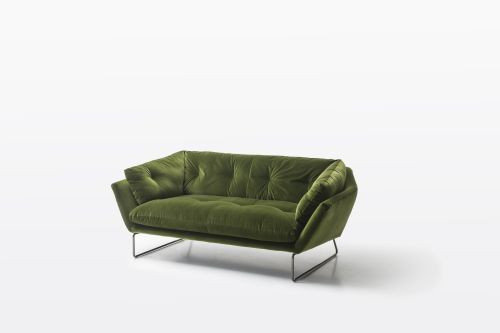 Sofa New York Suite, SABA Italia, w nowym obiciu: rozbielona zieleń