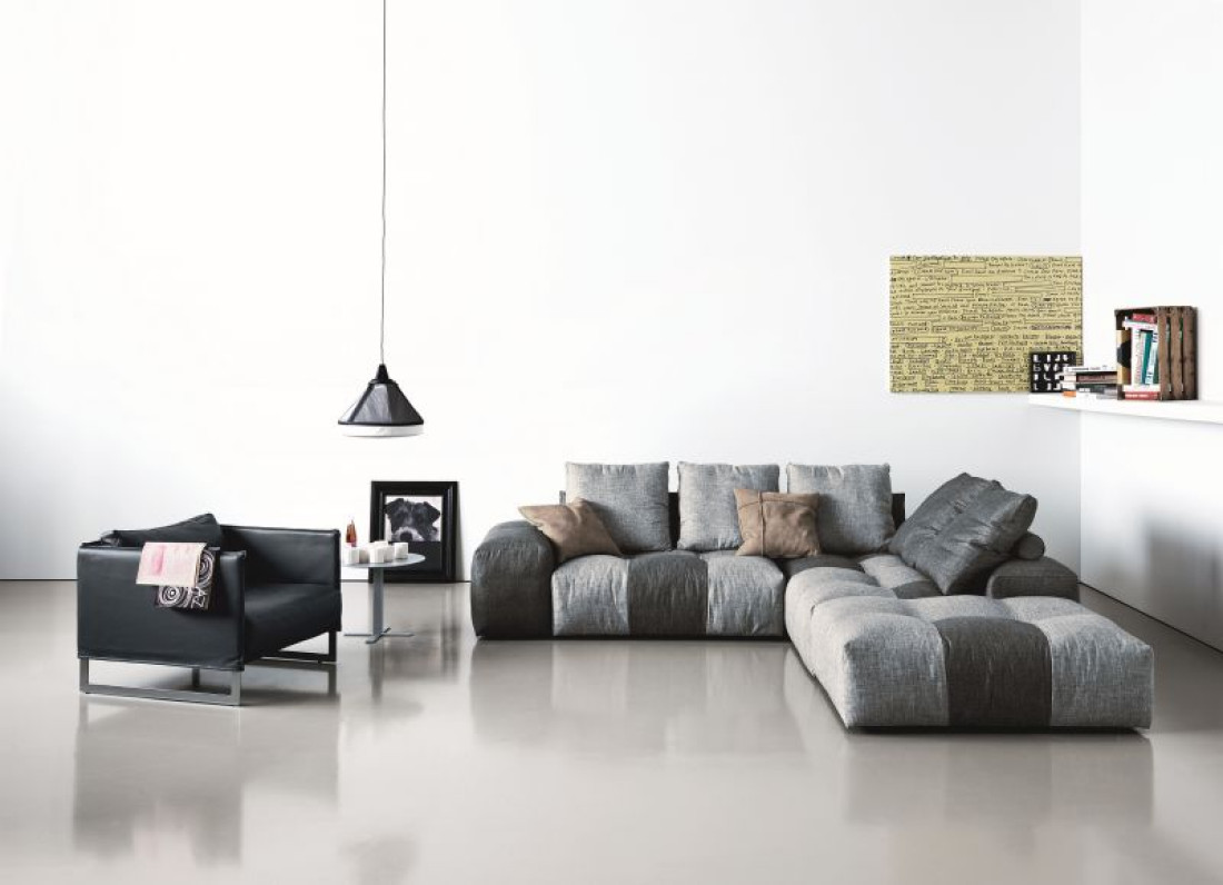 Sofa PIXEL - mozaika z miękkich klocków. Design: Sergio Bicego, SABA Italia