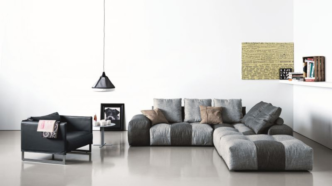 Sofa PIXEL - mozaika z miękkich klocków. Design: Sergio Bicego, SABA Italia