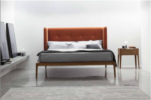 ZIGGY Bed łóżko podwójne (obok stolik nocny ZIGGY Night)