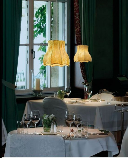 Lampy sufitowe z kolekcji Vintage, klosze Pagoda Gold. Luci Italiane, brand Evi Style