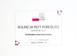 Wyróżnienie w konkursie Dobry Design 2016 dla płyt tarasowych Porcelito jest dla nas bardzo cenne