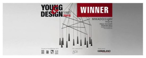 Z  targów EUROLUCE 2015 autor kolekcji lamp Mikado Filippo Mambretti (34 l.) wrócił jako zwycięzca konkursu Young&amp;Design 2015