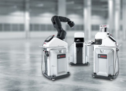 Asystent produkcji APAS firmy Bosch w roli baristy