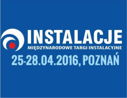 Zapraszamy na targi Instalacje, odbywające się w Poznaniu w dniach 25-28.04.2016 r.