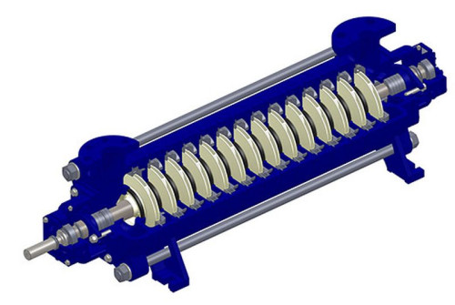 Pompy WHS to specjalne rozwinięcie konstrukcji pompy WHA, w której za ostatnim stopniem zastosowano dodatkowy człon krążeniowo-próżniowy