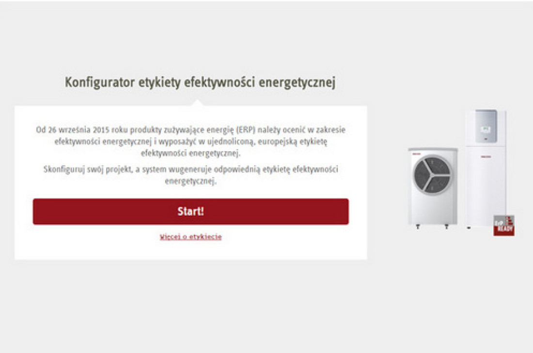 Nowe etykiety energetyczne ErP i konfigurator z udziałem Stiebel Eltron