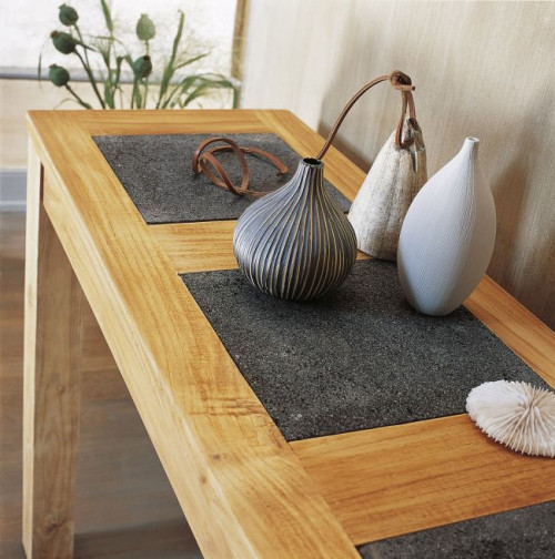 Najczęstszymi drewnianymi akcentami są blaty