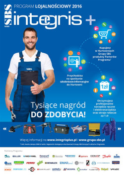 Integris+ 2016 to program lojalnościowy i promocyjny dedykowany Klientom Hurtowni Grupy SBS z całej Polski