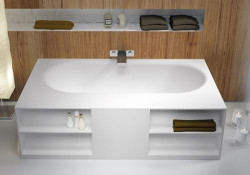 Ekskluzywna linia Solid Surface to nowoczesne wanny typu standaloneWanny wolnostojące produkowane są z materiału przygotowanego według autorskiej receptury firmy RIHO