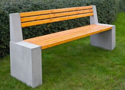 Ławka z oparciem WISA deco