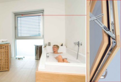 Napęd Roto E-Tec Drive automatycznie otworzy okno tylko na czas niezbędny do przewietrzenia wnętrza, a następnie bezpiecznie je zarygluje. Foto Roto