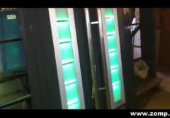 exclusive doors - drzwi z podświetlonymi szybami i czytnikiem linii papilarnych