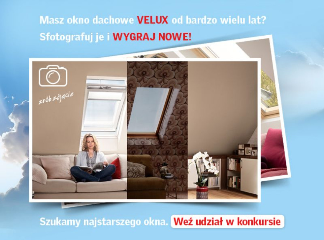 Wygraj elektryczne okno dachowe VELUX - konkurs na Facebooku