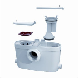 Rozdrabniacz do łazienki z WC, umywalką, bidetem i prysznicem SANIACCESS 3