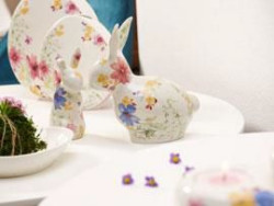 Łąka pełna polnych kwiatów, a do tego kury, koguty i wykluwające się kurczęta