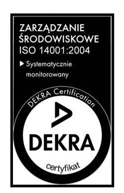 Certyfikat ISO 14001