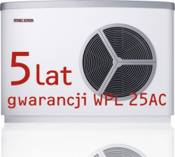 Z okazji 25-lecia STIEBEL ELTRON w Polsce pompa WPL 25 jest dostępna w promocji EKoPRemia z wydłużona gwarancją do 5 lat