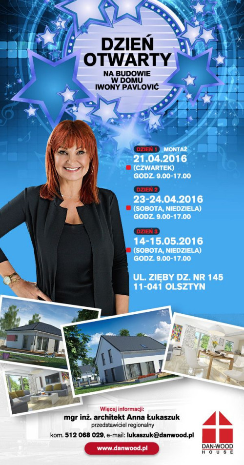 Pani Iwona Pavlović, którą wszyscy doskonale znamy z programu &quot;Dancing with the Stars: Taniec z gwiazdami&quot; będzie budować dom razem z ‪Danwood