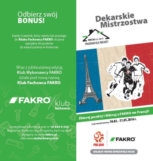 Z dniem 21 marca 2016 roku, ruszyła kolejna – już dziesiąta edycją programu &quot;Fach na dach&quot;