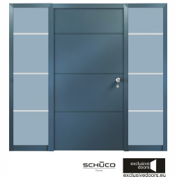 Drzwi zewnętrze RAL 7016 aluminiowe