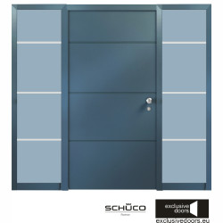 Drzwi zewnętrze RAL 7016 aluminiowe