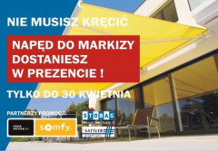 Nie musisz kręcić! Promocja na napędy elektryczne do markiz Sunżal!