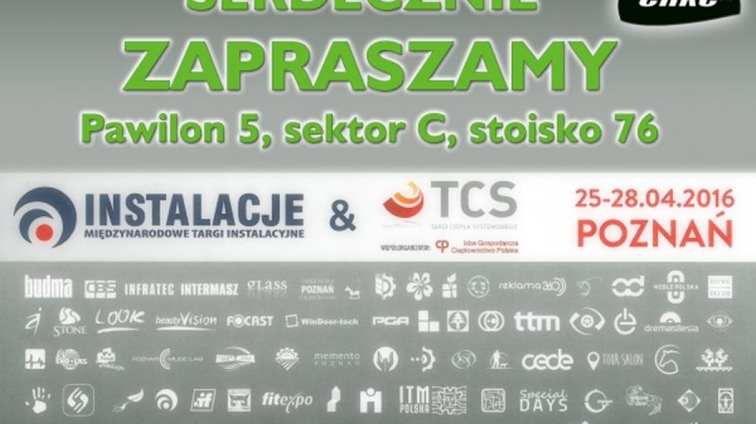 Comfort System zaprasza na Targi Instalacje 2016!