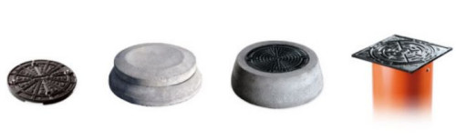 Zwieńczenia studzienek rewizyjnych