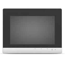 Panel WWW e!DISPLAY jest wyposażony w wytrzymały ekran dotykowy oraz 3 diody LED sygnalizujące status pracy