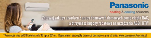Akcja promocyjna Panasonic trwa od 20 kwietnia do 31 lipca 2016 r.