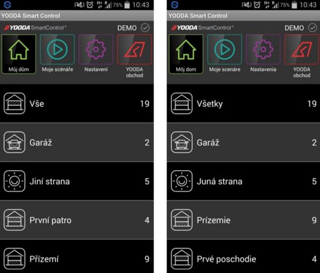 Nowe wersje językowe YOODA Smart Control