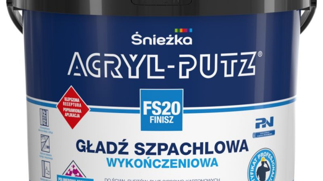 Gładź szpachlowa ACRYL-PUTZ® FS 20 FINISZ w nowej, ulepszonej formule!