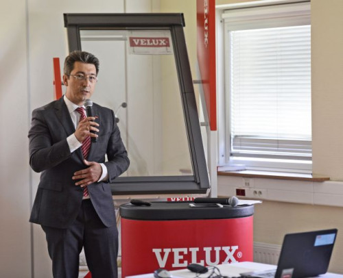 Podczas prezentacji - Jacek Siwiński - Dyrektor generalny VELUX Polska