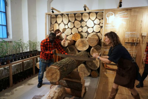 "Stolarnia Zmysłów/Sensorial Carpentry" ukazywała drewno w sposób uczciwy i fachowy, ale przede wszystkim nieoczywisty
