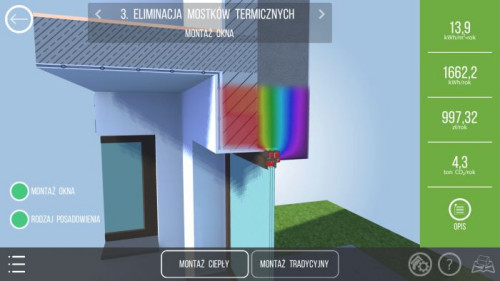 Prezentacja okna wykorzystywanego w budynkach w standardzie pasywnym