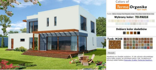 Kolor ścian zewnętrznych domu musi współgrać z kolorem dachu, bryłą budynku oraz otoczeniem