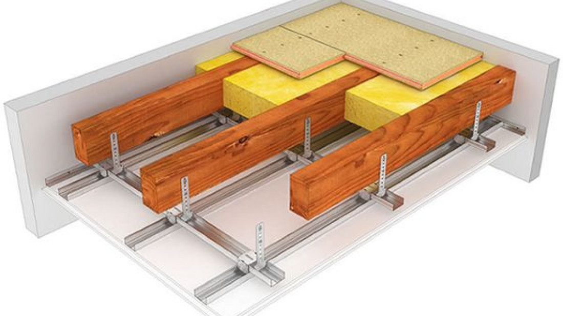 System zabezpieczenia ogniowego stropów drewnianych Siniat - Nida Strop