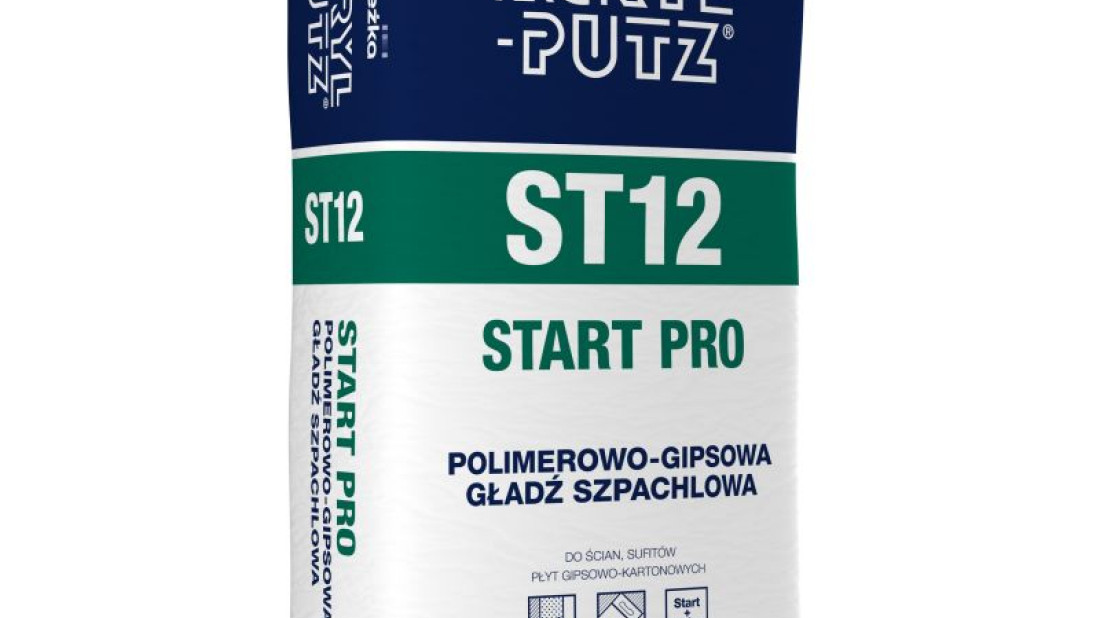 Nowa jakość szlifowania z Polimerowo-Gipsową Gładzią Szpachlową ACRYL-PUTZ® ST12 PRO!