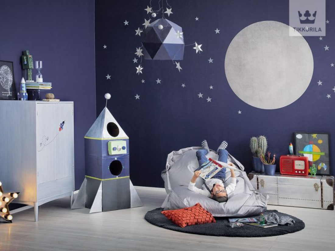 Magiczny pokój dziecka dzięki kolekcji Tikkurila Kids Style