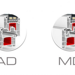 Wszystkie okna produkowane przez Budvar Centrum dostępne są w dwóch wersjach - AD/MD