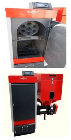 Kocioł ECOWOOD dostępny w mocachy od 15 do 60 kW