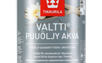 Nowy, ekologiczny olej do drewna Tikkurila Valtti Wood Oil Akva