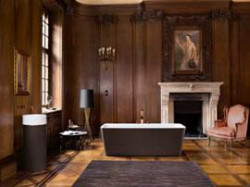 Luksus w wydaniu umywalki Octagon i wanny Squaro Prestige zapewniają materiały, których nie powstydziłoby się nawet pałacowe wnętrze