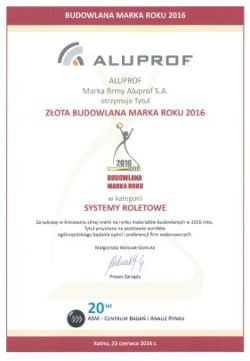 &quot;Budowlana Marka Roku&quot; to prestiżowy ranking przygotowywany cyklicznie przez ASM Centrum Badań i Analiz Rynku Sp. z o.o.