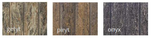 Dostępne w trzech nietuzinkowych kolorach: getyt, piryt, onyx