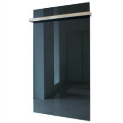 Szklane, płytowe grzejniki Glass, z zabezpieczeniem termicznym